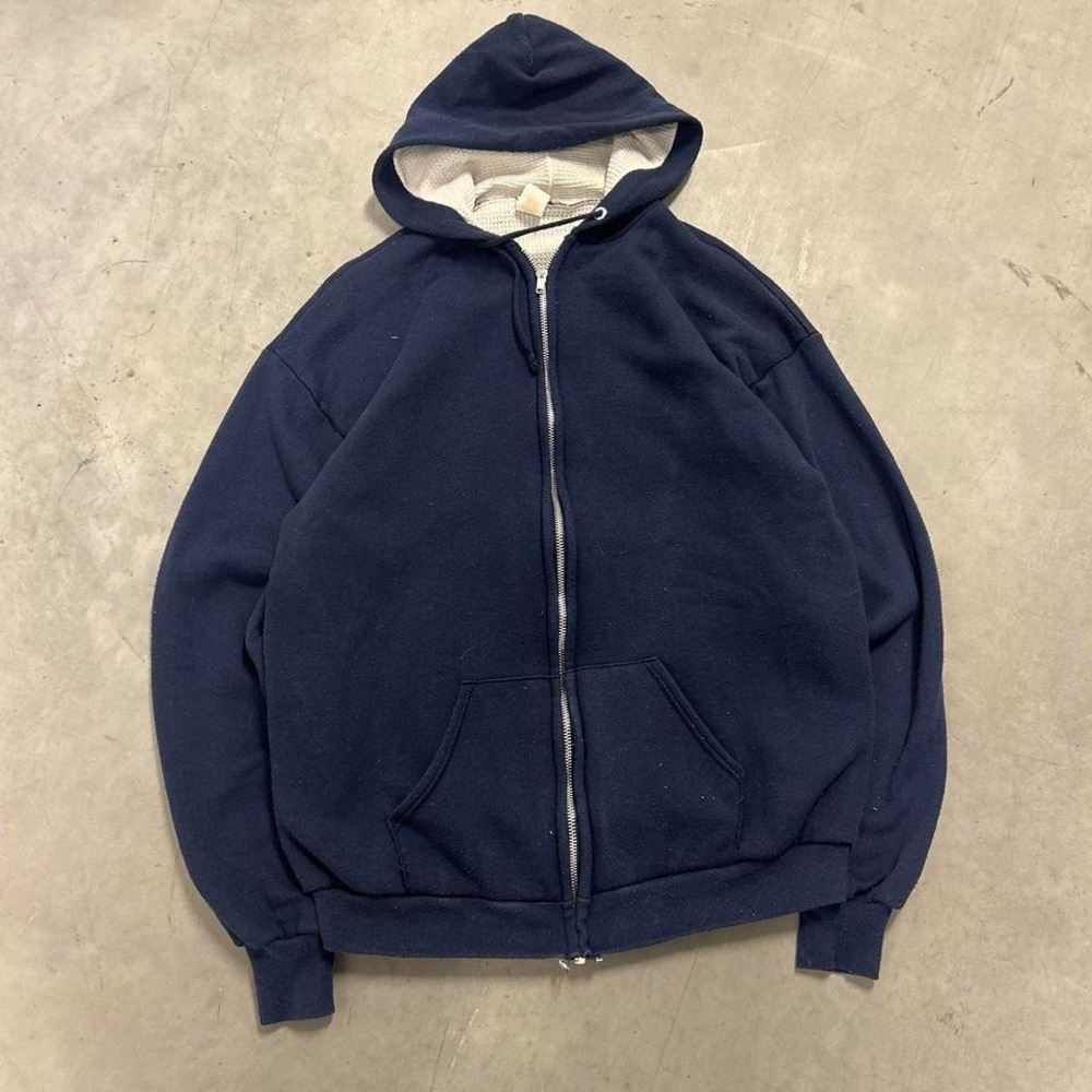 Vintage 80's Navy Blue Thermal‎ Lined Jacket